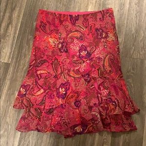 Chaps XL Ruffled Skirt